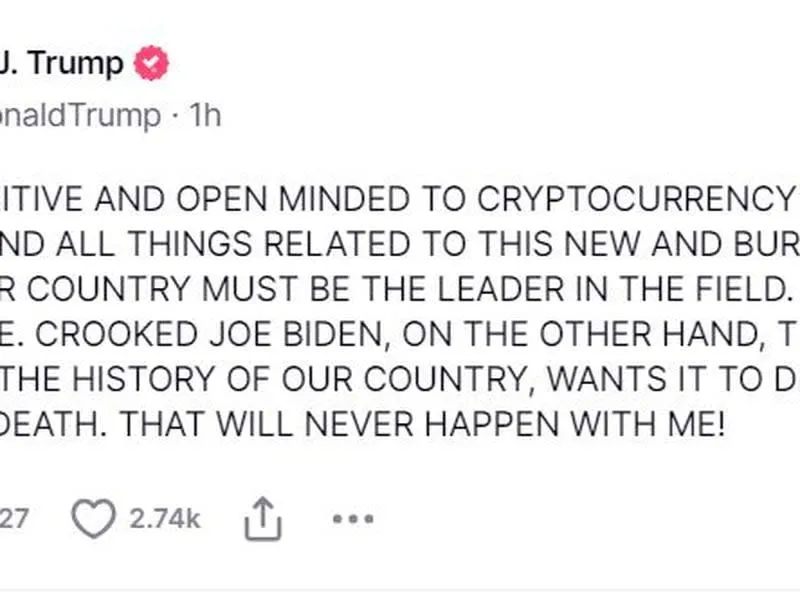 Trump und Kryptowährung Überraschender Appell an Libertarians