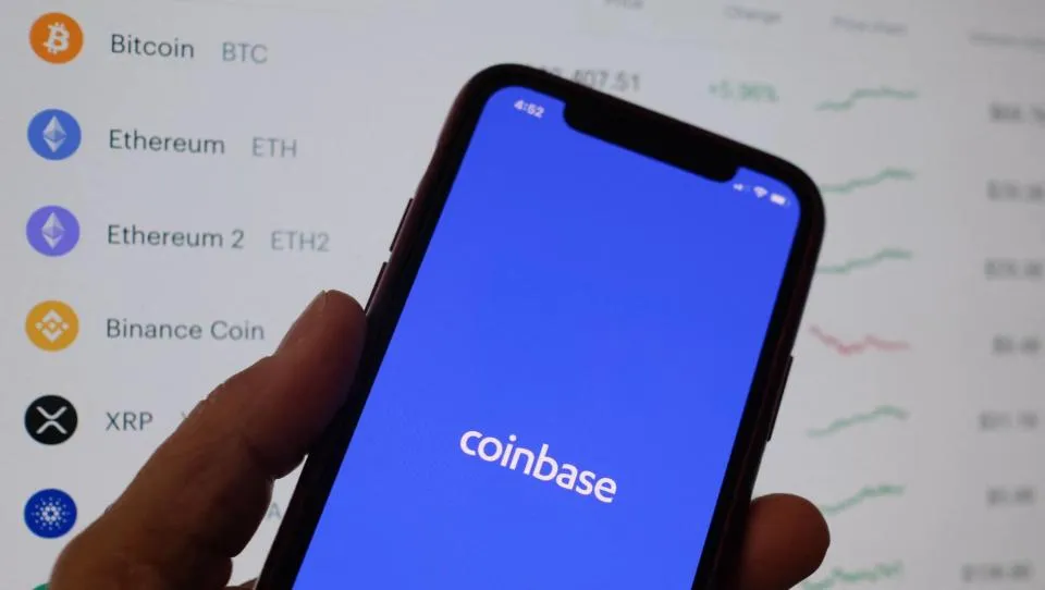 Nach dem Anstieg des Bitcoin zeigt die App von Coinbase den Benutzern einen Kontostand von null an.